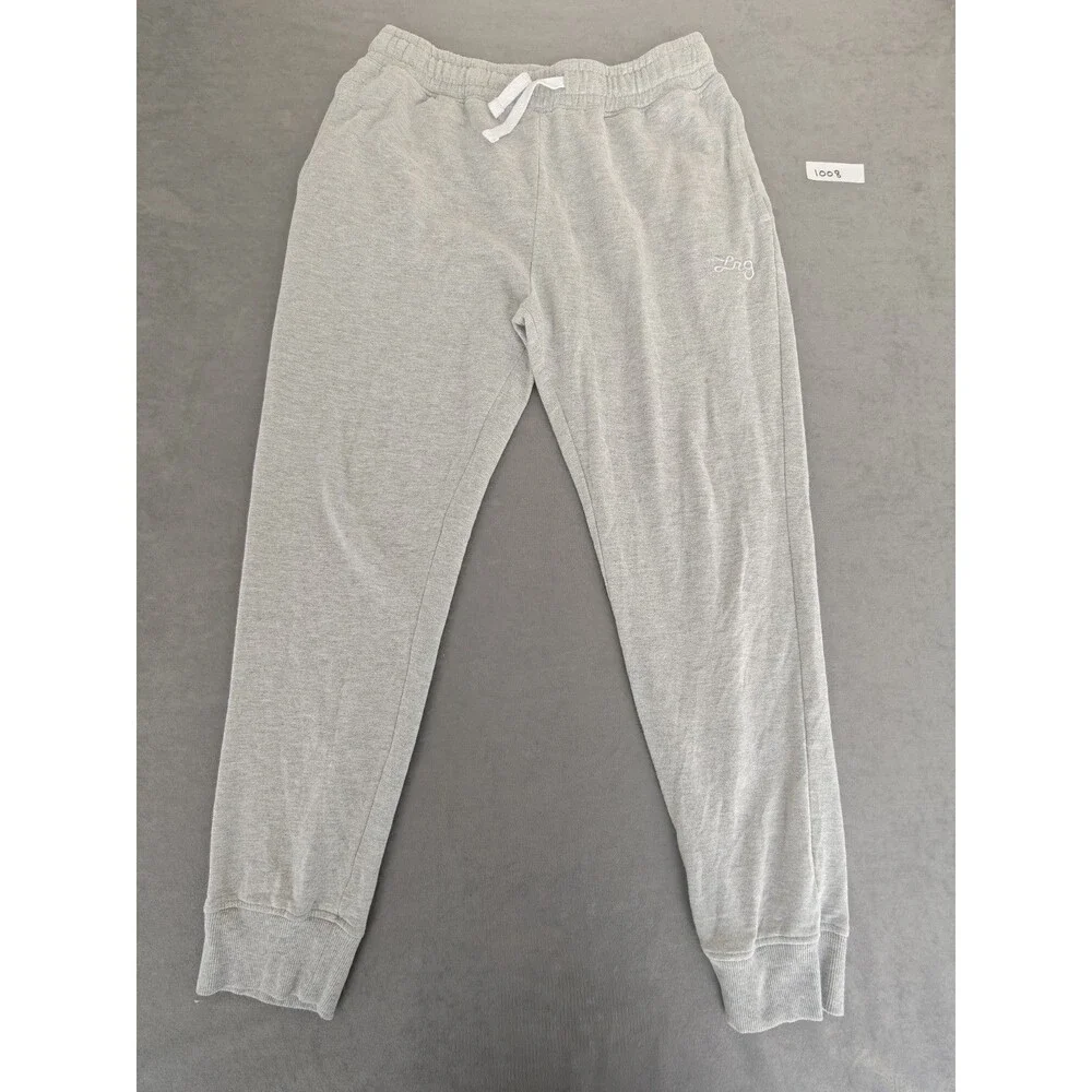 LRG Lifted Research Group Gray Fleece Jogger Sweatpants Men's Large